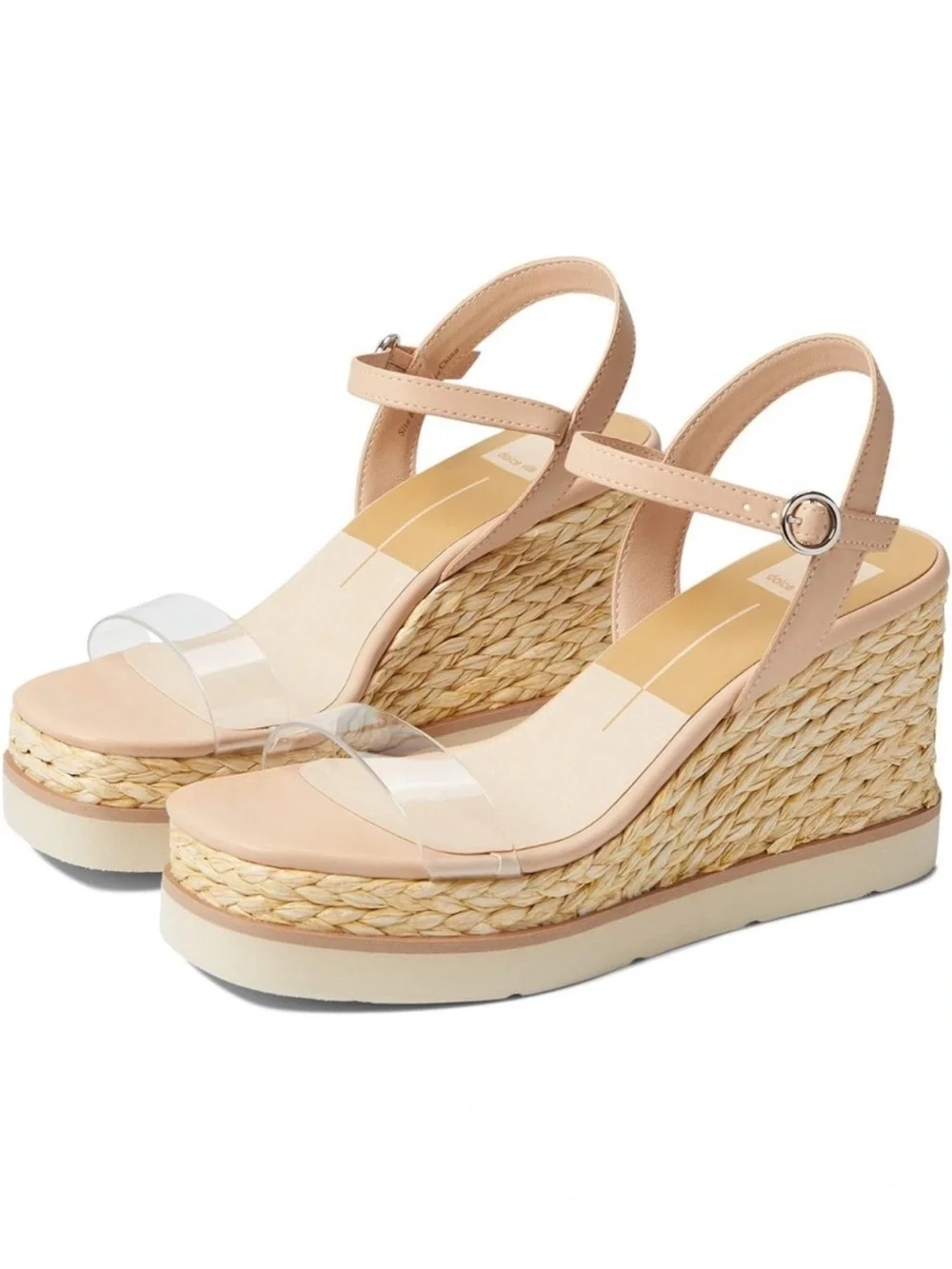 Dolce Vita Lealah Espadrille Wedge Sandals Blush Nude
